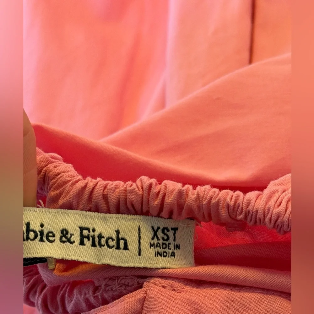 Abercrombie & Fitch Bow Back Poplin Maxi Dress